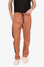 Dries Van Noten Orange Side Striped Pants Size 46 Mens