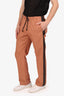 Dries Van Noten Orange Side Striped Pants Size 46 Mens