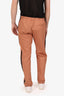 Dries Van Noten Orange Side Striped Pants Size 46 Mens