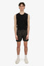 Prada Green/Black Floral Print Swim Shorts Size 44 Mens