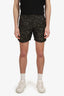 Prada Green/Black Floral Print Swim Shorts Size 44 Mens