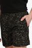 Prada Green/Black Floral Print Swim Shorts Size 44 Mens