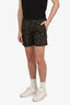 Prada Green/Black Floral Print Swim Shorts Size 44 Mens