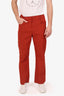 Acne Studios Orange Straight Leg Pants Size 46 Mens
