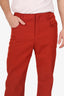 Acne Studios Orange Straight Leg Pants Size 46 Mens