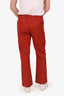 Acne Studios Orange Straight Leg Pants Size 46 Mens