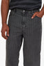 Our Legacy Grey Denim Striped Wide Leg Jeans Size 46 Mens