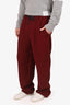 Dries Van Noten Red Straight Leg Pants Size 48 Mens