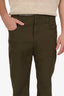 Acne Studios Green Straight Leg Pants Size 46 Mens