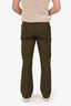 Acne Studios Green Straight Leg Pants Size 46 Mens