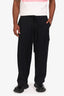 Loewe Black Wool Wide Leg Trousers Size 48 Mens