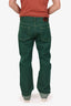 Dries Van Noten Green Denim Straight Leg Jeans Size 32 Mens