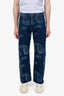 Jacquemus Blue Denim Paisley Print Le Raphia Jeans Size 30 Mens