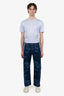 Jacquemus Blue Denim Paisley Print Le Raphia Jeans Size 30 Mens