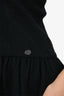 Pre-Loved Chanel™ Sparkly Black Wool/Cotton Sleeveless Dress Size 36