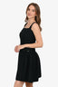 Pre-Loved Chanel™ Sparkly Black Wool/Cotton Sleeveless Dress Size 36