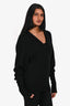 Chloe Black Cashmere V-Neck Sweater Size S