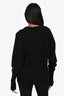 Chloe Black Cashmere V-Neck Sweater Size S