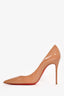 Christian Louboutin Beige Patent 'So Kate' Pumps Size 39