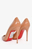 Christian Louboutin Beige Patent 'So Kate' Pumps Size 39