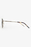 Saint Laurent Gold Aviator Sunglasses