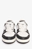 Louis Vuitton Black/White Denim/Canvas Monogram Sneakers Size 38