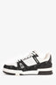 Louis Vuitton Black/White Denim/Canvas Monogram Sneakers Size 38