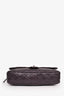 Pre-Loved Chanel™ 2011-12 Metallic Purple Caviar Jumbo Easy Flap Bag
