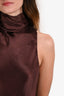 Vince Brown Silky Maxi Dress Size S