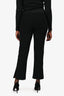 Jonathan Simkhai Black Silk Detail Slit Cuff Trousers Size 8
