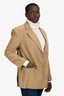 Sandro Beige Linen Blend Blazer Size 40