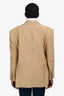 Sandro Beige Linen Blend Blazer Size 40
