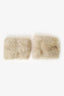 Mink Cream Mink Fur Cuffs