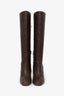 See by Chloe Brown Leather Heeled Knee-High Boots Size 38