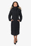 Mackage Black Down/Fur Long Belted Coat Size XS