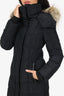 Mackage Black Down/Fur Long Belted Coat Size XS