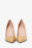 Stuart Weitzman Beige Patent Leather Pointed Heels Size 8