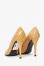 Stuart Weitzman Beige Patent Leather Pointed Heels Size 8