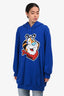 Moschino Couture Blue 'Tony The Tiger' Print Hoodie Size 6