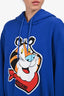 Moschino Couture Blue 'Tony The Tiger' Print Hoodie Size 6