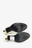 Pre-Loved Chanel™ 2003 White Leather/Patent CC Logo Boots Size 38.5