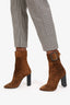 Saint Laurent Brown Suede Joplin Buckle Boot Size 40