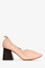 Celine by Phoebe Philo Pink Leather Block Heels Size 40