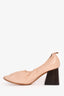 Celine by Phoebe Philo Pink Leather Block Heels Size 40