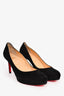 Christian Louboutin Black Suede 'New Simple Pump' 85 Size 41.5