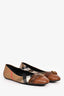 Burberry Brown Nova Check Canvas/Leather Buckled Ballet Flats Size 41