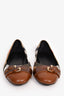 Burberry Brown Nova Check Canvas/Leather Buckled Ballet Flats Size 41