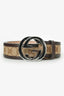 Gucci Beige/Brown Canvas Supreme GG Belt