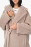 Max Mara Beige Alpaca "Teddy" Coat Size L