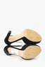 Jimmy Choo Black Suede 'Portia 100' Peep Toe Heels Size 38.5